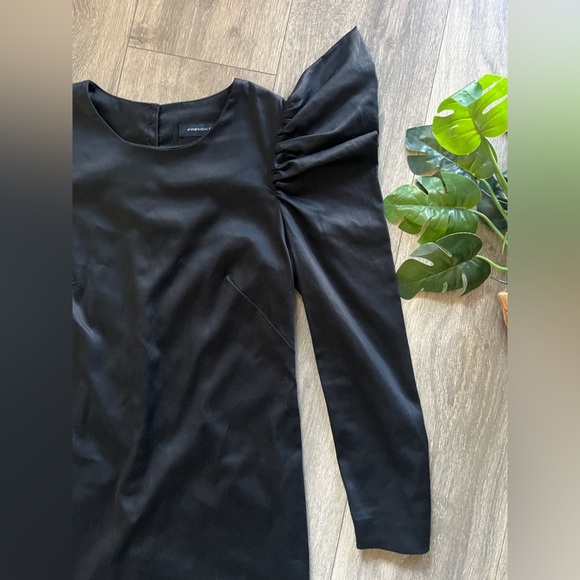 Rare! French connection avant garde puff sleeve Victorian button dress. Size 2 - Picture 3 of 13